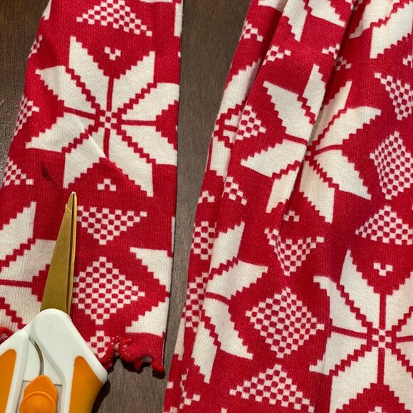 Hanna Andersson Holiday Print Rib Dress Girls Size 120cm (6-7) Scandi Snowflake - Picture 7 of 11